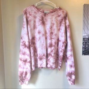 Pink Tie-Dye Sweater